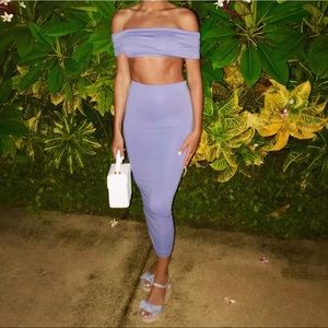 Two Piece Fashion Nova Skirt Set XS